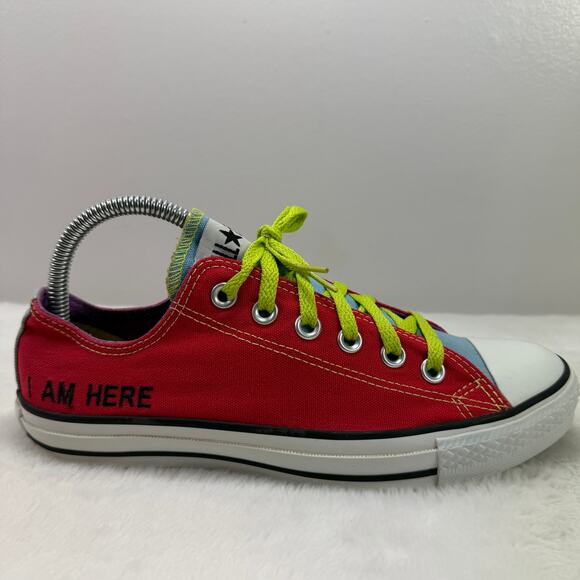 Converse Chuck Taylor All Star Low Top “I Am Here” Red/Multi Men’s Size 6 - Picture 1 of 10